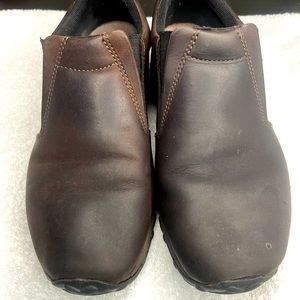 MERRELL Men's Jungle Moc Nubuck Slip On Brown Shoes Size 9